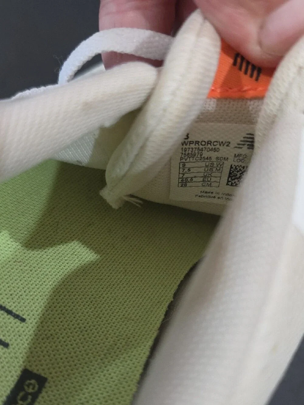 New Balance Dynasoft Women's Beige Mesh Runners Neon Yellow-Green Sole Size 9